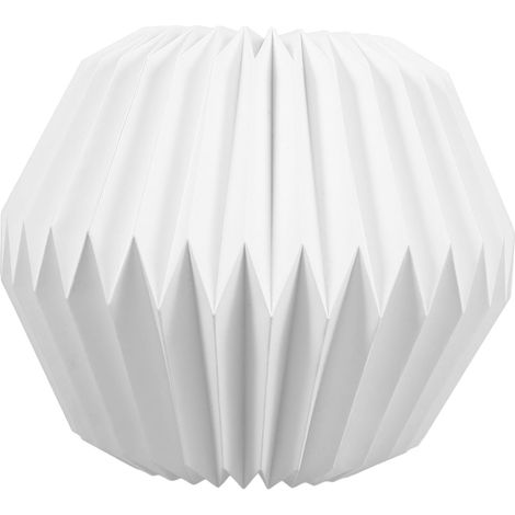 Abat-jour Pliable en Papier Blanc Géométrique pour Lampe Suspendue, Adoucit la Lumière, pour Chambre et Décoration Chaleureuse la Maison (1/5)