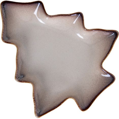 Large Everin Tree Dish - Ceramic - L27 x W31 x H3 cm - White