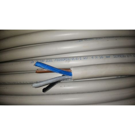 Cavi al metro cavo fg16or16 multipolare fg16 4 conduttori da 16mmq senza giallo verde fg7-4x16 fg16or16-4x16
