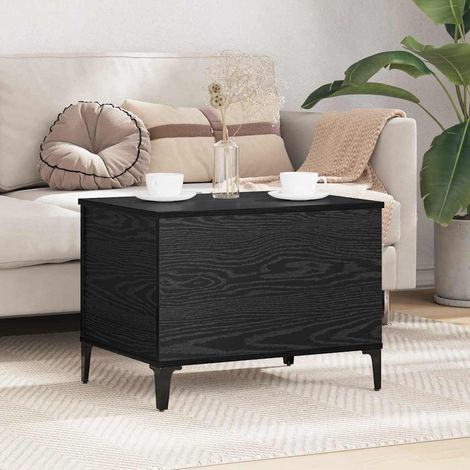 Couchtisch Schwarz Eichen-Optik 60 x 44,5 x 45 cm Holzwerkstoff