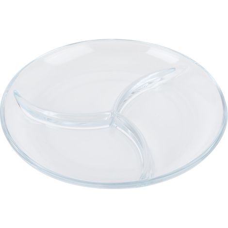 Assiette à Desserts en Verre Trempé - Légère et Réutilisable pour Gâteaux et Fruits (1/5)