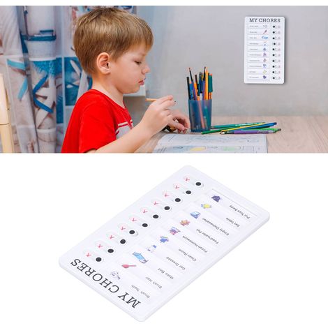 Tableaux mémo créatifs détachables et réutilisables, calendriers mensuels, hebdomadaires et quotidiens, listes de tâches et plannings MES TÂCHES MÉNAGÈRES (1/5)