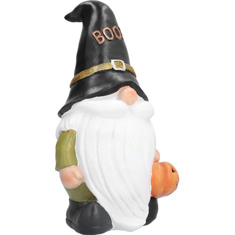 Décoration d'Halloween : Elfe sans visage sculpté, accessoire de jardinage pour le festival des fantômes. (1/5)