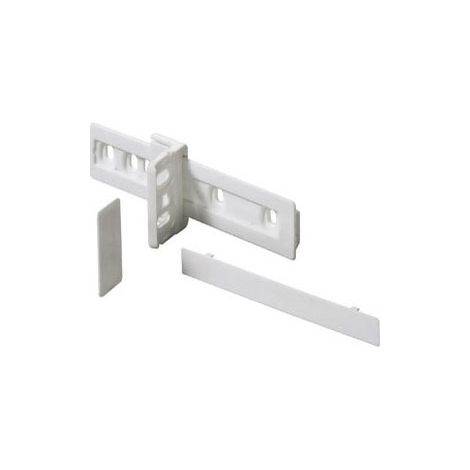 Hettich – Coulisse pour tiroir réfrigérateur – Longueur 100 mm – Décor blanc – Adaptateur et caches inclus – Pour entraînement simultané des portes (1/3)