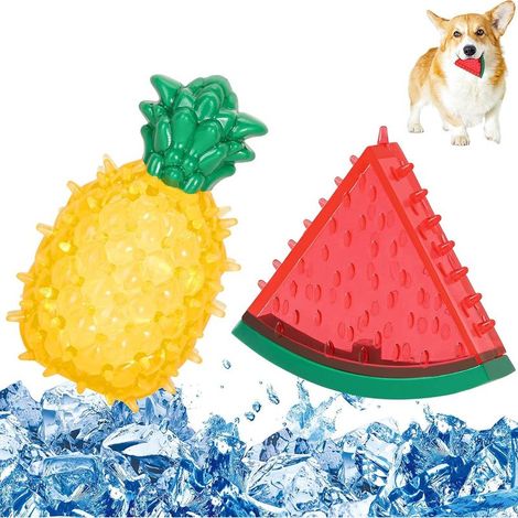 Kühlendes Hundespielzeug – Wiederverwendbares Zahnpflegespielzeug aus TPR-Gel – Für Welpen und mittelgroße Hunde – 2 Stück (1/5)