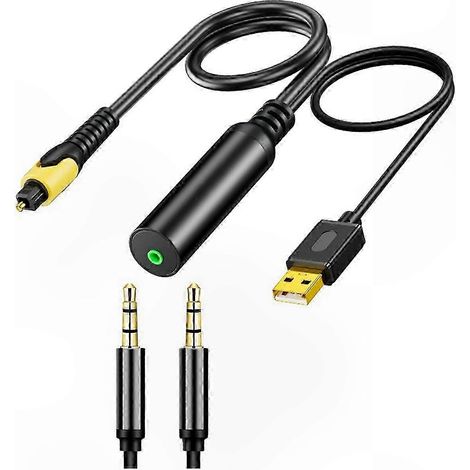 Analog to Digital o Converter, 3.5mm to Optical Adapter for TV and Home Theater Systems (1/5)