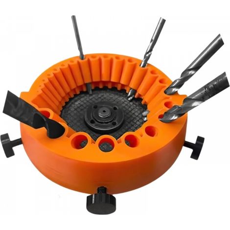 Meuleuse à forets orange, 13,714,7 cm, 1 pièce, meuleuse électrique pour affûter les forets. (1/5)