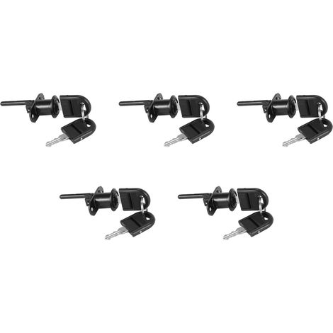 de 5 verrous en alliage de zinc pour ordinateur placard et (1/5)