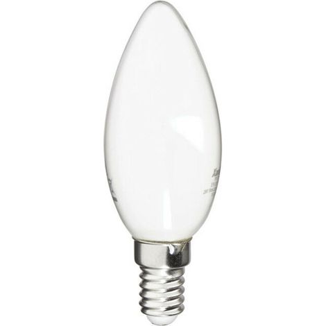 Ampolla LED a filamento a fiamma opaca, attacco E14, 4 W (equivalente a 25 W), 250 lm, temperatura colore 4000 K, luce bianca neutra – ideale per lampadari e applique