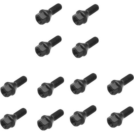 12 cache-écrous noirs pour E30, E36, E46, E60 et E90 (36136781150) (1/5)