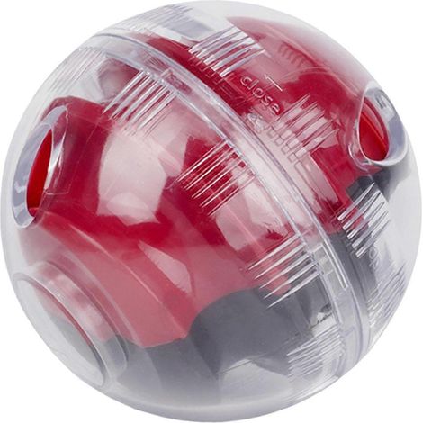 Adjustable chien distributeur de friandises balle – Slow Feeder et Puzzle jouet – pour Healthy Eating et Training – Rouge (1/5)