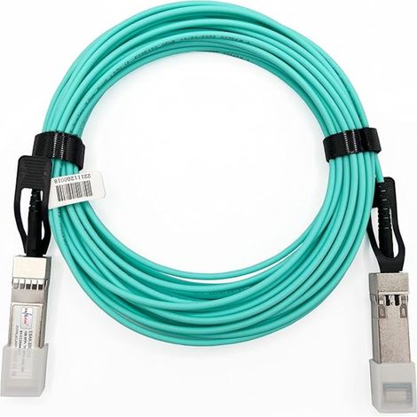 Elfcam – Câble optique actif SFP+ à SFP+ 1m – AOC 10 Gbit/s OM3 – Installation Plug & Play – Pour data centers et réseaux d'entreprise