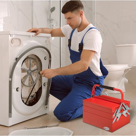 Cassetta porta attrezzi 5 scomparti in acciaio 45 cm OKMYHOME (1/3)