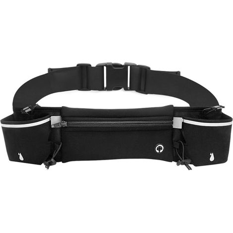 Sac banane de sport outdoor avec porte-bouteille, pochette étanche pour la course à pied et le cyclisme, multifonctionnel et ajustable. (1/5)