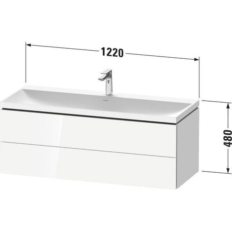 Duravit LC6953O55550000 LC cs WH 1200x480x480 Étain marbré (1/2)