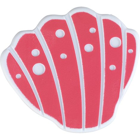 Wenko 23065100 - Adesivi antiscivolo per stampo, confezione da 5 pezzi, rosa, plastica, 10 x 10,5 cm (1/2)