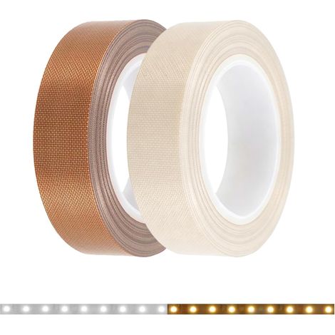 2 Rouleaux Ruban adhésif PTFE, 15mm x 10m Bande de Dimming pour Rétroéclairage TV, Accessoire pour Cuisine et Chambre à Coucher (1/5)