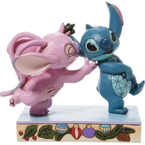 Figura decorativa figuine Stitch Angel multicolore 15 cm