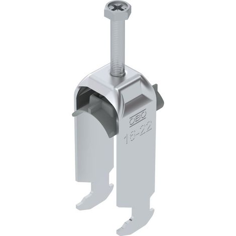 OBO Bettermann Collare a staffa 2056 a 2 vie 16-22mm Alluminio, 1186417