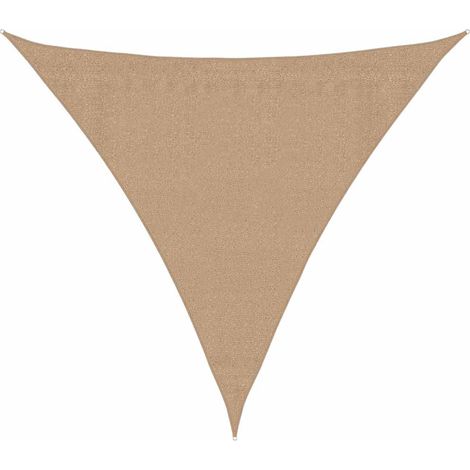 Maison Exclusive - Sonnensegel 160 g/m² Taupe 3,6x3,6x3,6 m HDPE
