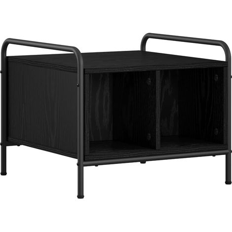 Coffee Table Black Oak 50 x 49 x 41 cm Engineered Wood vidaXL (1/5)