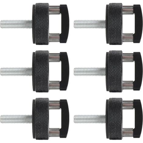 Construction en Aluminium Résistant À La Rouille Ensemble De Fixations Supérieures Rigides Vis Pouce Retrait Rapide Anneaux en D Adaptés Vis Pouce Rapides Et Faciles (1/5)