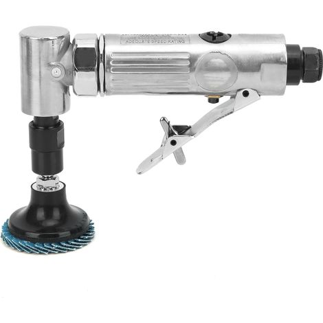 Machine de polissage pneumatique AG‑315BS avec disque abrasif et raccord européen pour gravure à 90°