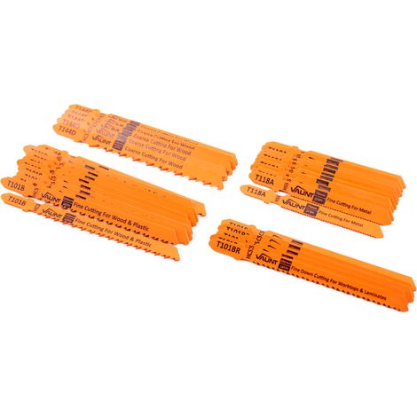 Vaunt 30 Piece Mixed Jigsaw Blades Wood Metal Plastics Cut Assorted Set V1343011 (1/5)