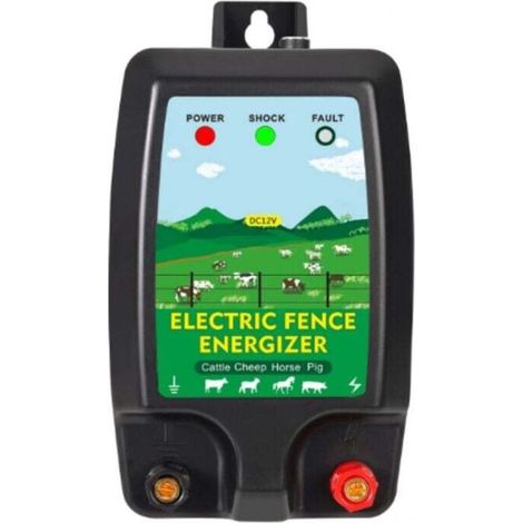 High Power Electric Fence for Livestock and Animals - Fence Energizer with Power Supply for Poultry Farming (1/4)