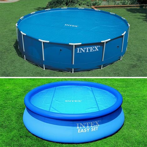 Housse à bulles renforcée pour piscine gonflable ronde – Diamètre 5,49 m, épaisseur 270 µm, réduction de l’évaporation et accumulation de chaleur (1/5)