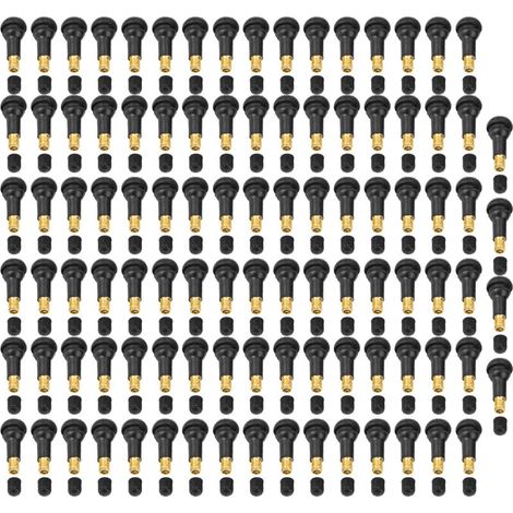Tige de Valve de pneu à pression, 100 pièces, remplacement universel pour voiture et moto (TR413)
