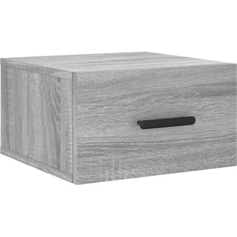 Maison Exclusive - Mesita de noche de pared color gris Sonoma 35x (1/5)