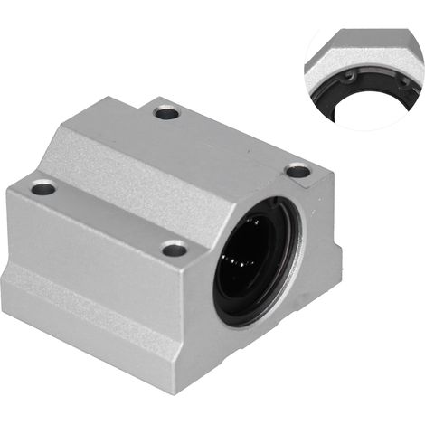 Bloc de guidage linéaire SCS25UU en aluminium, roulement à billes étanche pour équipements industriels