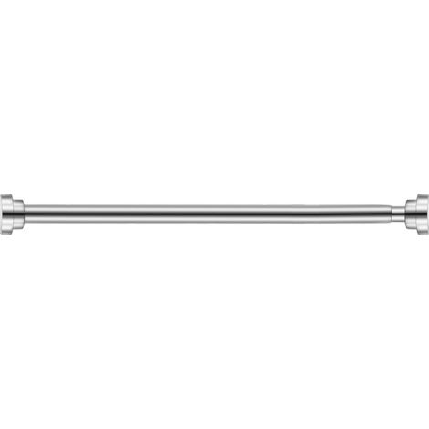 Tringle à Rideau de Douche Sans Perçage, Barre de Douche Télescopique, Barre de Traction de Rideau de Douche en Acier Inoxydable pour Balcon/Chambre/Salle de Bain (Barre 55-85cm)