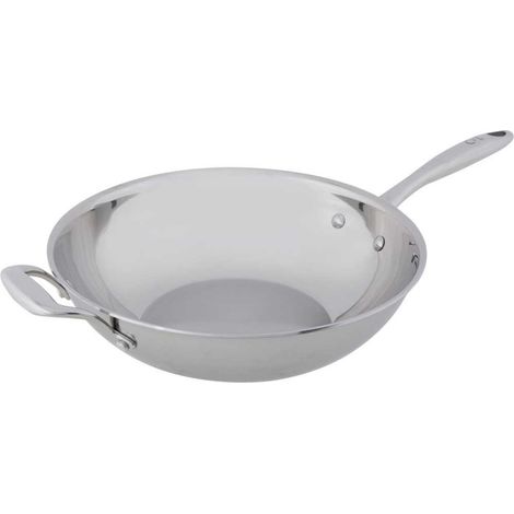 Wok - COSY & TRENDY - CLASSIC - Acier inoxydable - Ø30 cm - Tous feux dont induction (1/4)