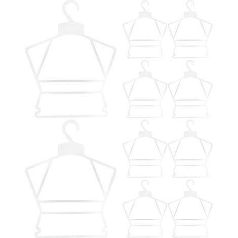 Set mit 10 Kinderkleiderbügeln, Wäscheständern für Baby- und Kleinkinderkleidung – 35,5 x 27,5 cm (1/4)
