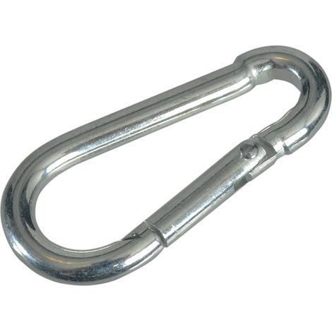 Faithfull Fire Brigade Snap Hook 4mm Zinc Plated (Pack 4) FAICHFBS40