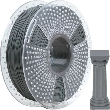 Filamento para impresión 3D, textura similar al mármol, alto rendimiento y velocidad, hormigón de ceniza. (1/2)