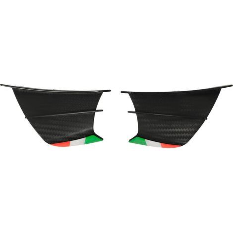 2 Pièces Spoiler Latéral Moto Aileron Carénage Compatible NINJA 400 250 Z900 Z1000 Aspect Carbone Mat (1/5)