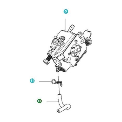 TUBO MIX 577533304 ORIGINALE HUSQVARNA