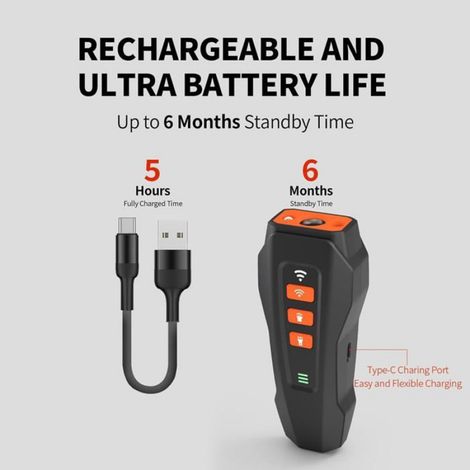 Appareil Anti-Aboiement Ultrasons-1, Noir,Standard, LED Stroboscopique Dressage Chien, Accessoire Animal Aucunely (1/5)