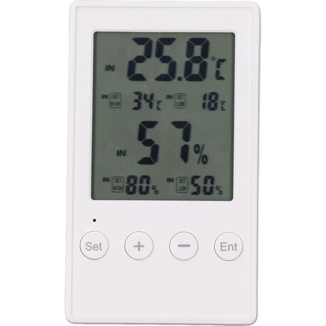 Hygromètre-thermomètre numérique multifonctionnel avec sonde pour la maison, contrôlant l'humidité et la température (1/5)