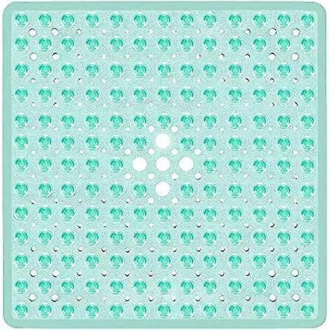 Tapis de bain vert antidérapant avec ventouses de qualité et design moderne (1/5)