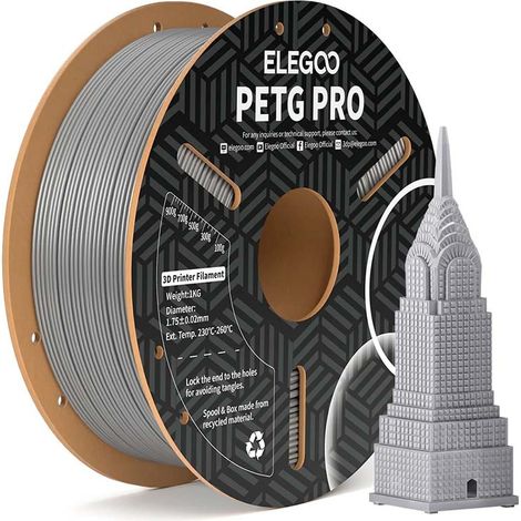 Elegoo PETG Pro Graues Filament 1 kg (1/3)