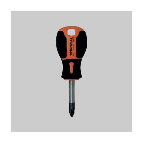 Cacciavite Giravite Tipo Corto per Viti a Croce Pozidriv Mundial Pz 2 mm