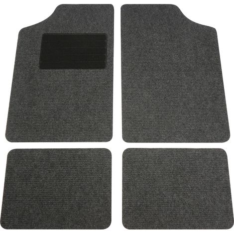 JEU DE 4 TAPIS DE SOL UNIVERSEL GRIS