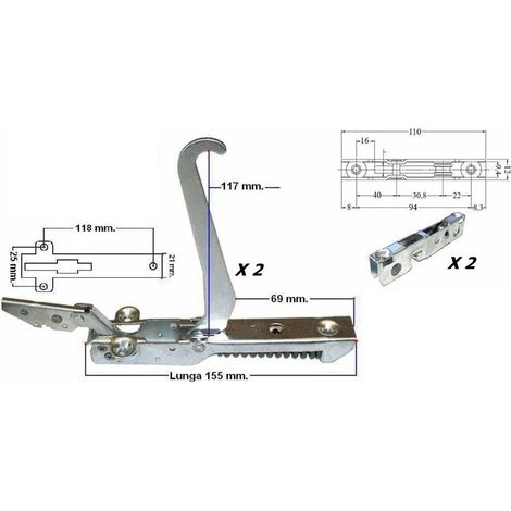 NARDI SAMET 2 PEZZO CERNIERE CERNIERA PORTA SPORTELLO FORNO KCF 3690 C 33