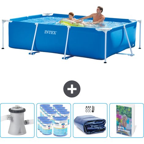 Intex Piscine Tubulaire Rectangulaire - 260x160x65 cm - 5-pièces SCB118 (1/5)