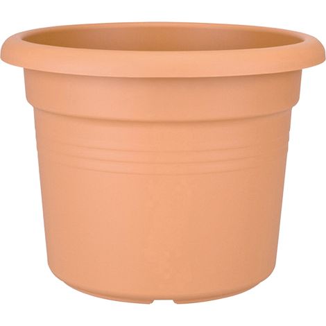 Elho Green Basics Cilinder 55 - Marron - L 54 x B 54.3 x H 41 cm - extérieur - 100% recyclé (1/4)