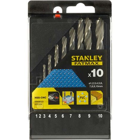 Stanley - juego de brocas para metal de 10 piezas STA56123-XJ